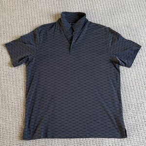 Travis Mathew Dark Gray Patterned Polo